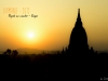 Pagode au coucher - Bagan