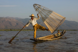 Pêcheur sur le lac Inlé