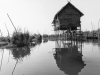 Maison sur pilotis - lac Inlé - Birmanie