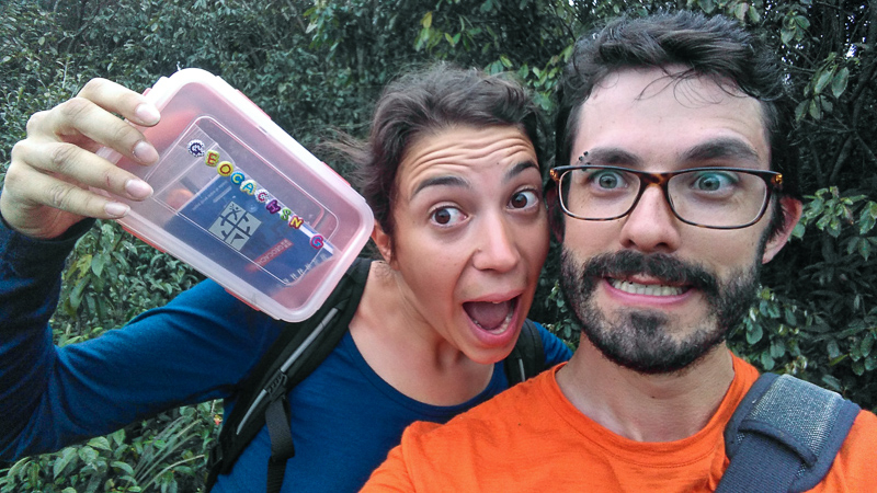 Une Geocache, une !